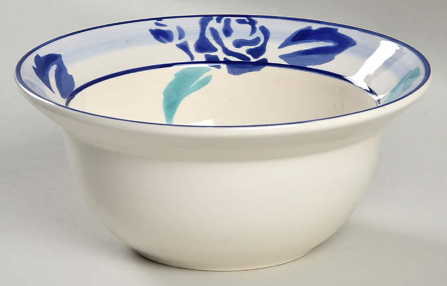 Blue Rose Soup/Cereal Bowl by Waechtersbach-1