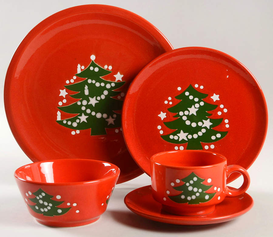 Christmas Tree 40 Piece Estate Set by Waechtersbach-1