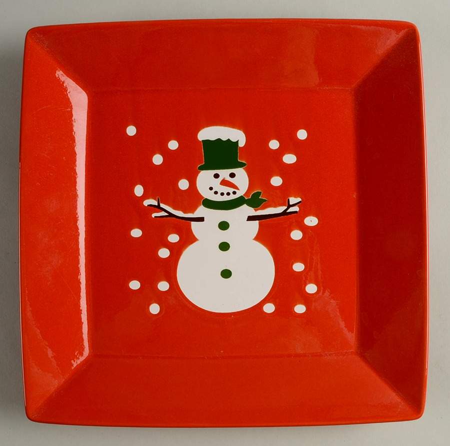Christmas Tree Square Dinner Plate by Waechtersbach-1