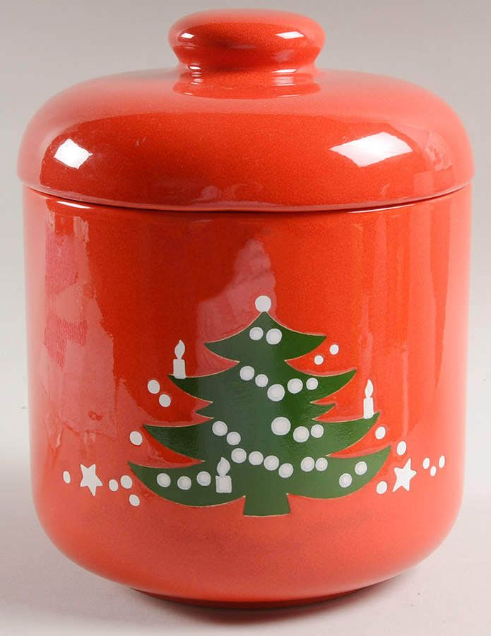 Christmas Tree Cookie Jar & Lid by Waechtersbach-1