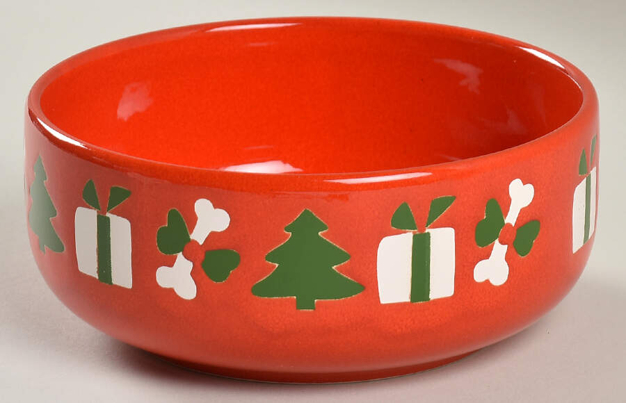 Christmas Tree Dog Bowl by Waechtersbach-1