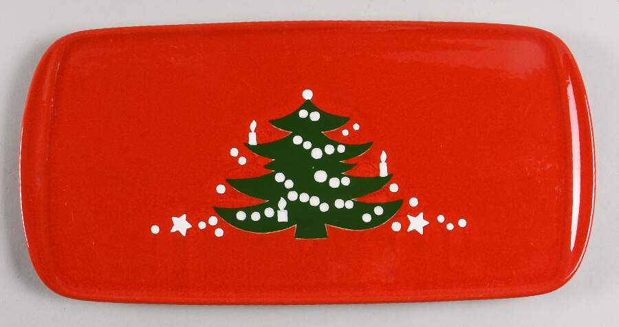 Christmas Tree 13" Sandwich Tray by Waechtersbach-1