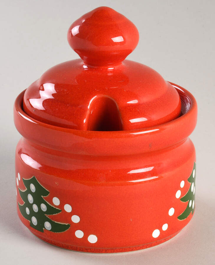 Christmas Tree Sugar Bowl & Lid by Waechtersbach-1