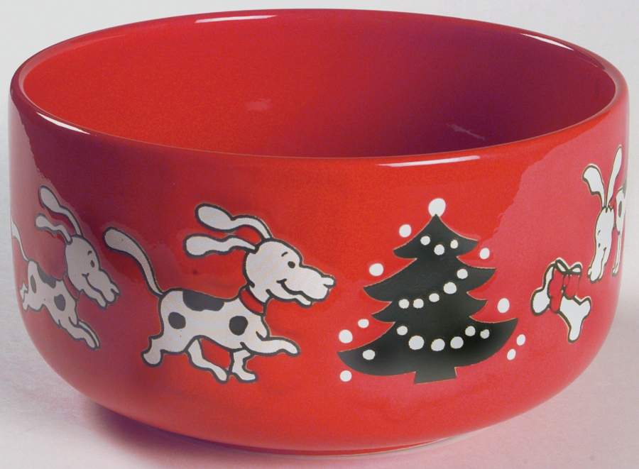 Christmas Tree Dog Bowl by Waechtersbach-1
