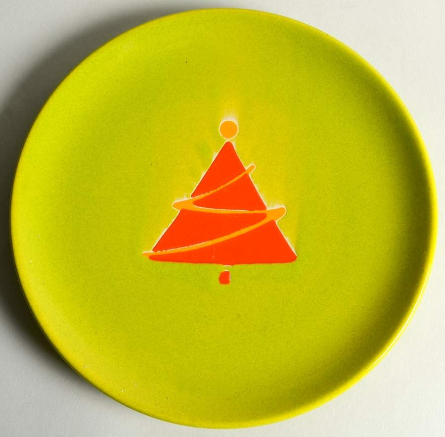 Christmas Tree Luncheon Plate by Waechtersbach-1