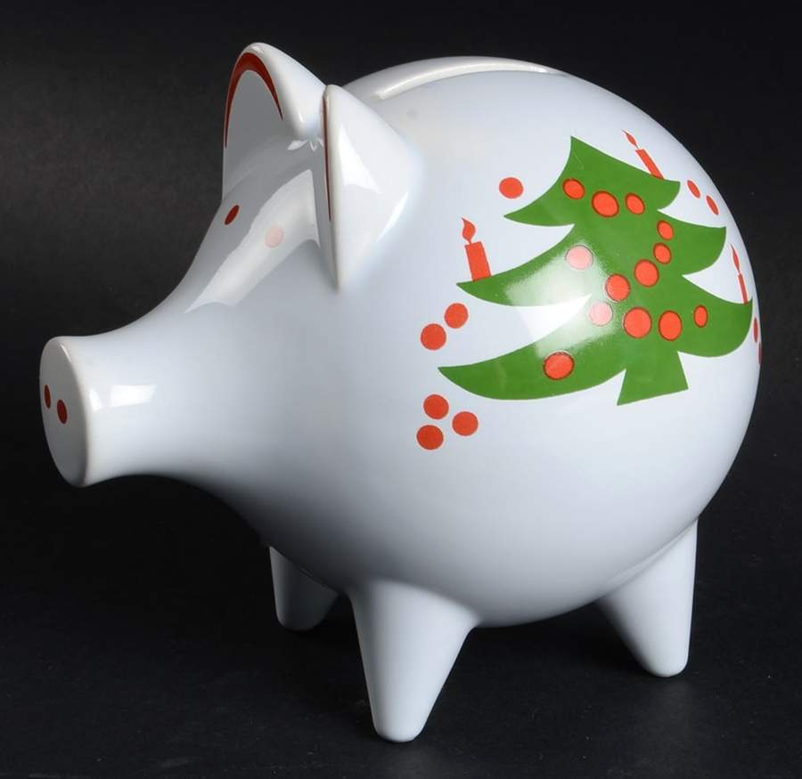 Christmas Tree Piggy Bank by Waechtersbach-1