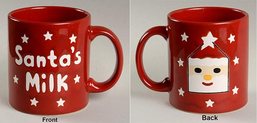 Christmas Tree Burgundy Mug by Waechtersbach-1