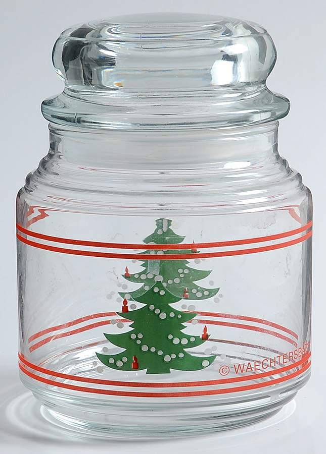 Christmas Tree Glassware Candle Jar & Lid by Waechtersbach-1
