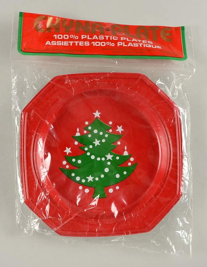Christmas Tree Plastic Dessert/Pie/Cake Plate - Set of 8 by Waechtersbach-1