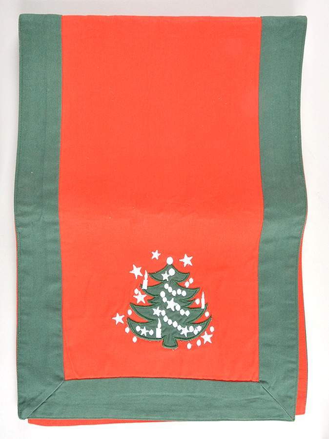 Christmas Tree 12" x 68" Cloth Table Runner by Waechtersbach-1