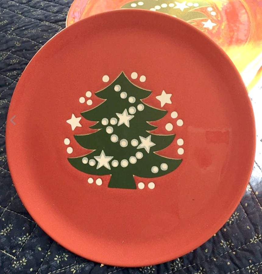 Christmas Tree Canape Plate by Waechtersbach-1