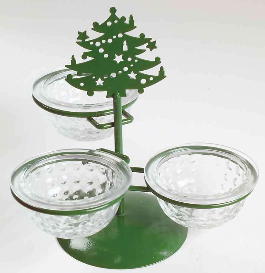 Christmas Tree 4-Piece Condiment Set (3-Piece and Stand) by Waechtersbach-1