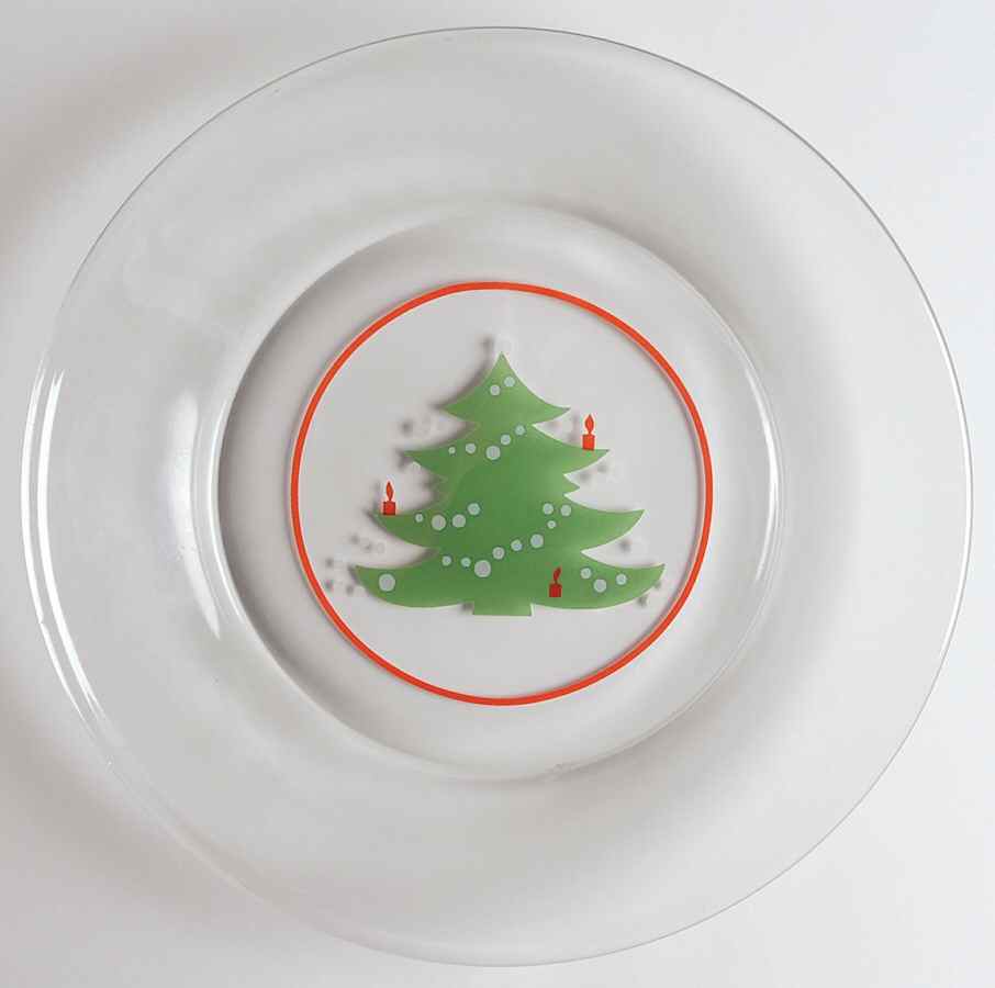 Christmas Tree Glassware Dessert Plate by Waechtersbach-1