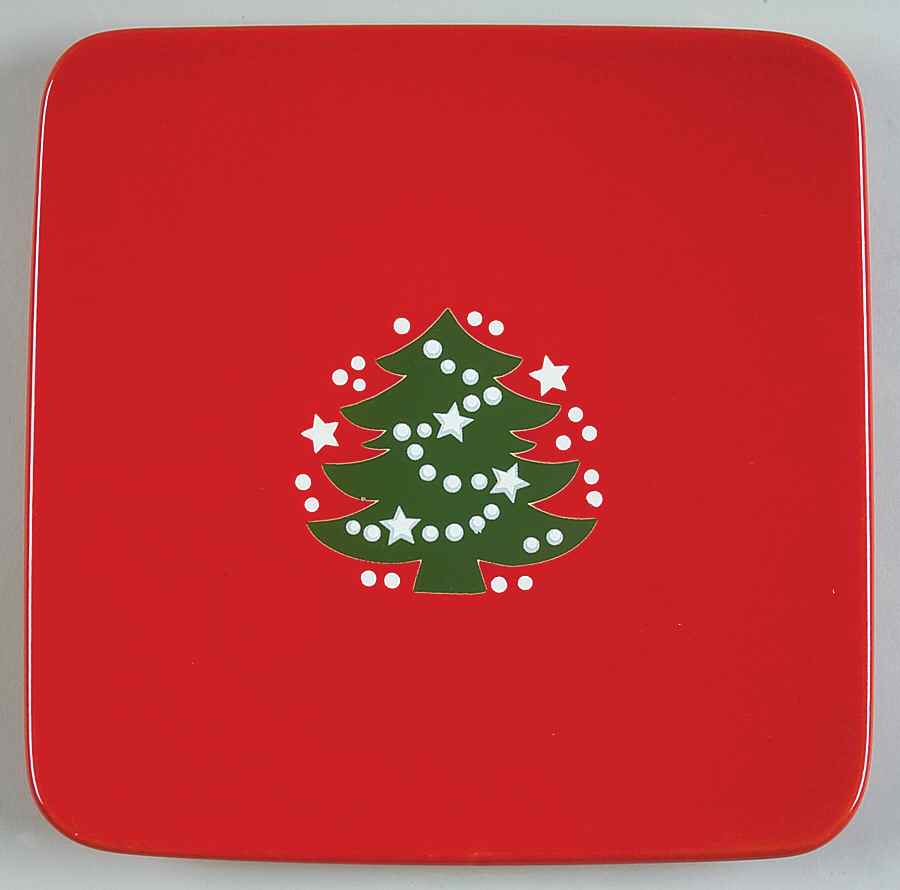 Christmas Tree Square Salad Plate by Waechtersbach-1