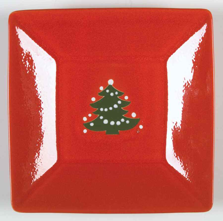Christmas Tree Square Small Serving Platter by Waechtersbach-1