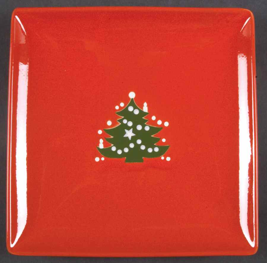 Christmas Tree 8" Square Serving Platter by Waechtersbach-1