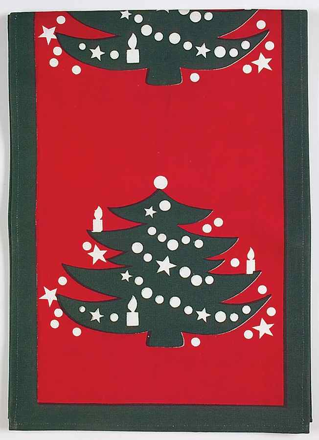 Christmas Tree Table Runner-Cloth 12" X 72" by Waechtersbach-1