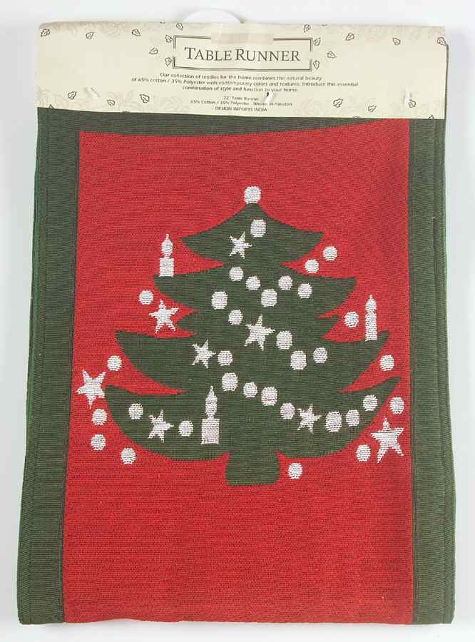 Christmas Tree 14" X 72" Cloth Table Runner by Waechtersbach-1