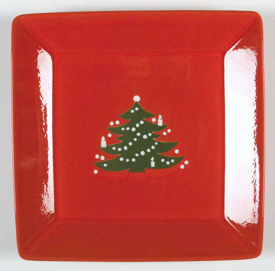 Christmas Tree 10" Square Serving Platter by Waechtersbach-1
