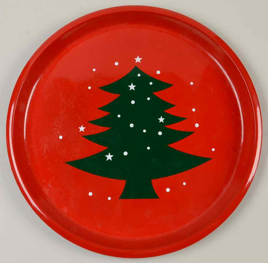 Christmas Tree Lacquerware Service Plate by Waechtersbach-1
