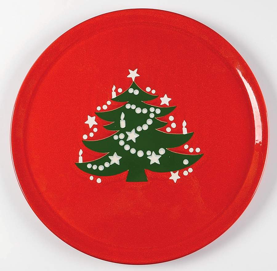 Christmas Tree Service Plate (Charger) by Waechtersbach-1