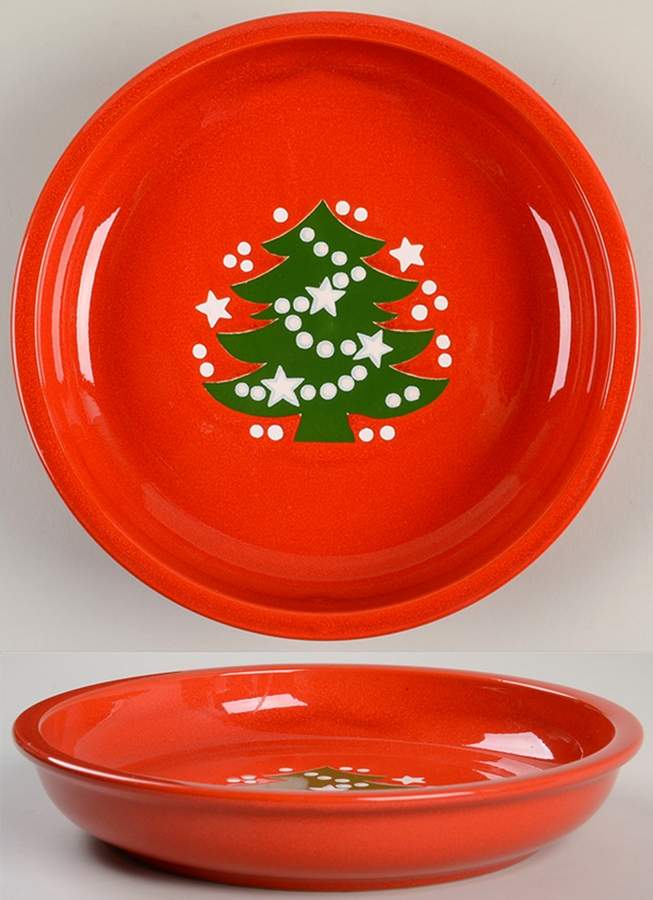 Waechtersbach Christmas Tree Small Pasta Dish – 8 Inch Ceramic Bowl, Holiday Tableware