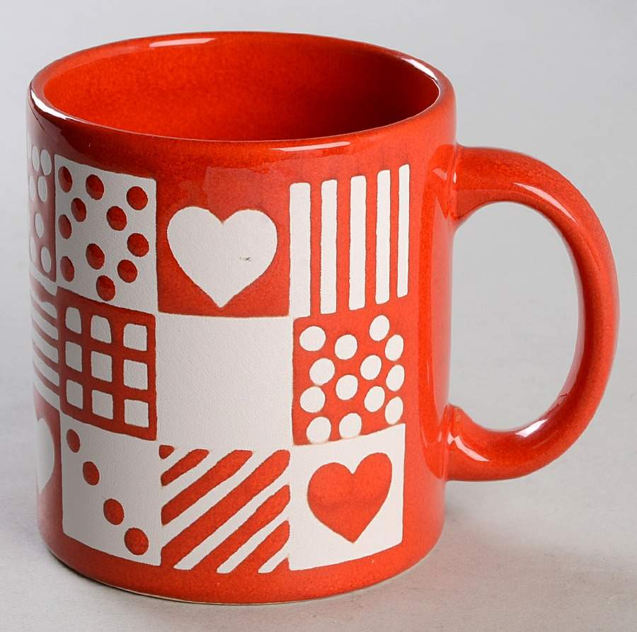 Heart Red Mug by Waechtersbach-1