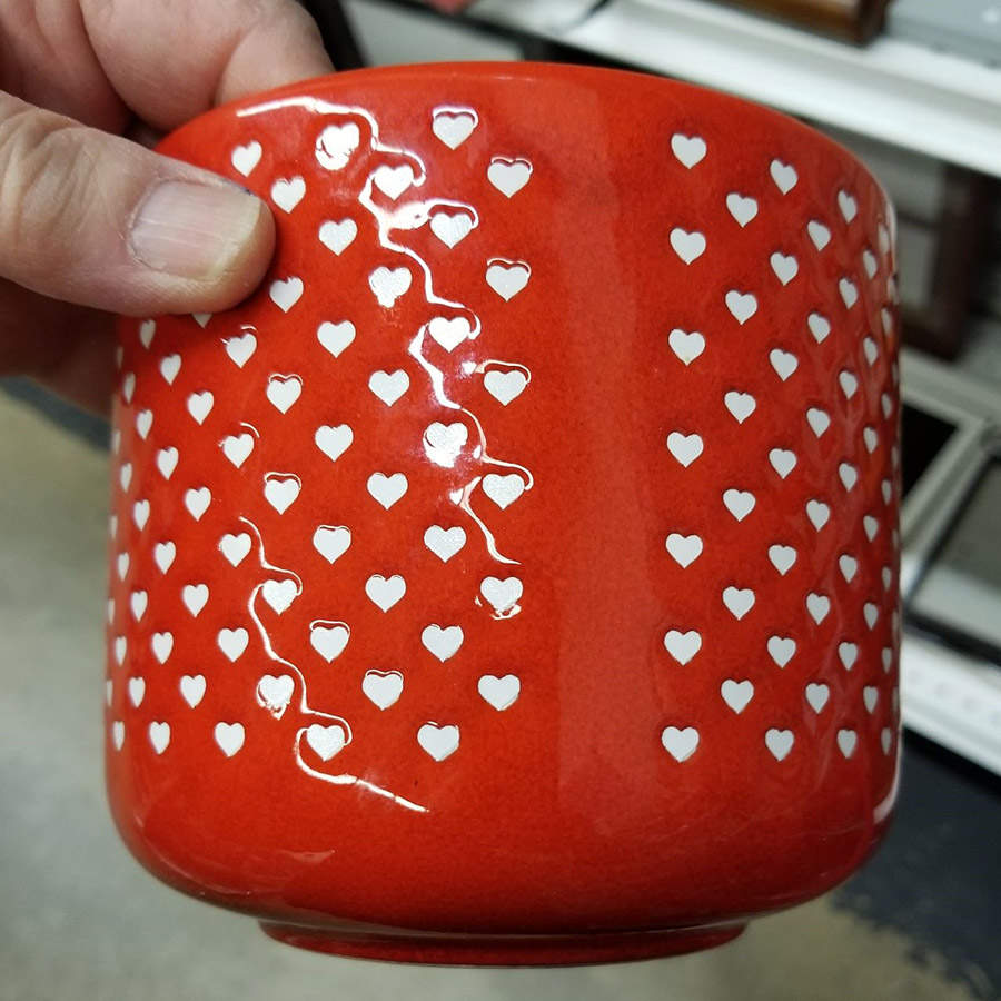 Heart Candy Jar No Lid by Waechtersbach-1