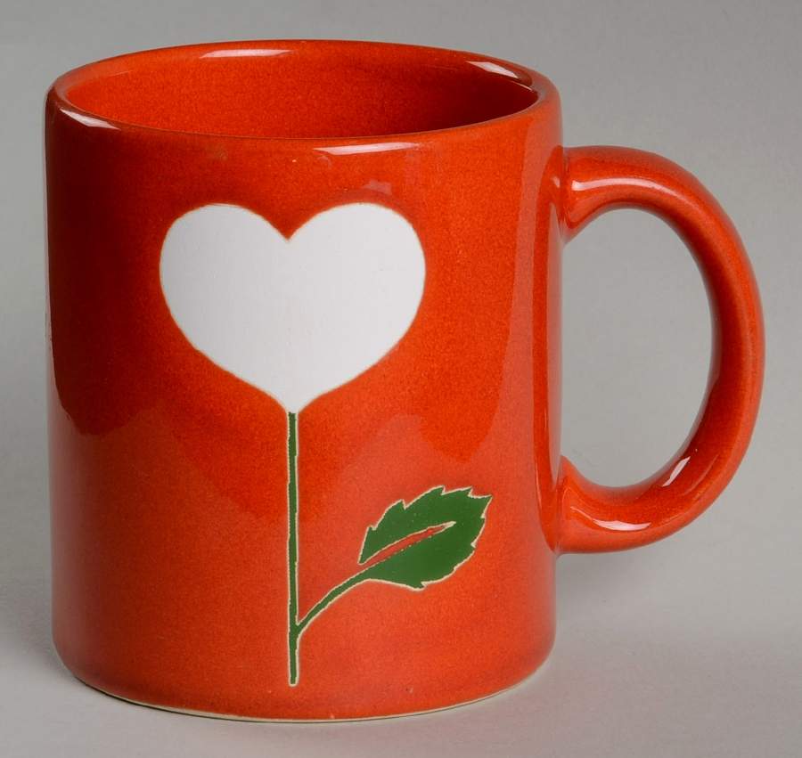 Heart Red Mug by Waechtersbach-1