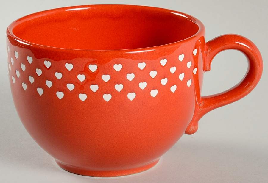 Heart Red Jumbo Mug by Waechtersbach-1