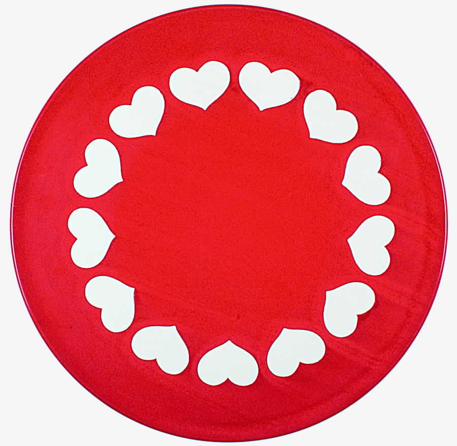 Heart Cake Plate by Waechtersbach-1
