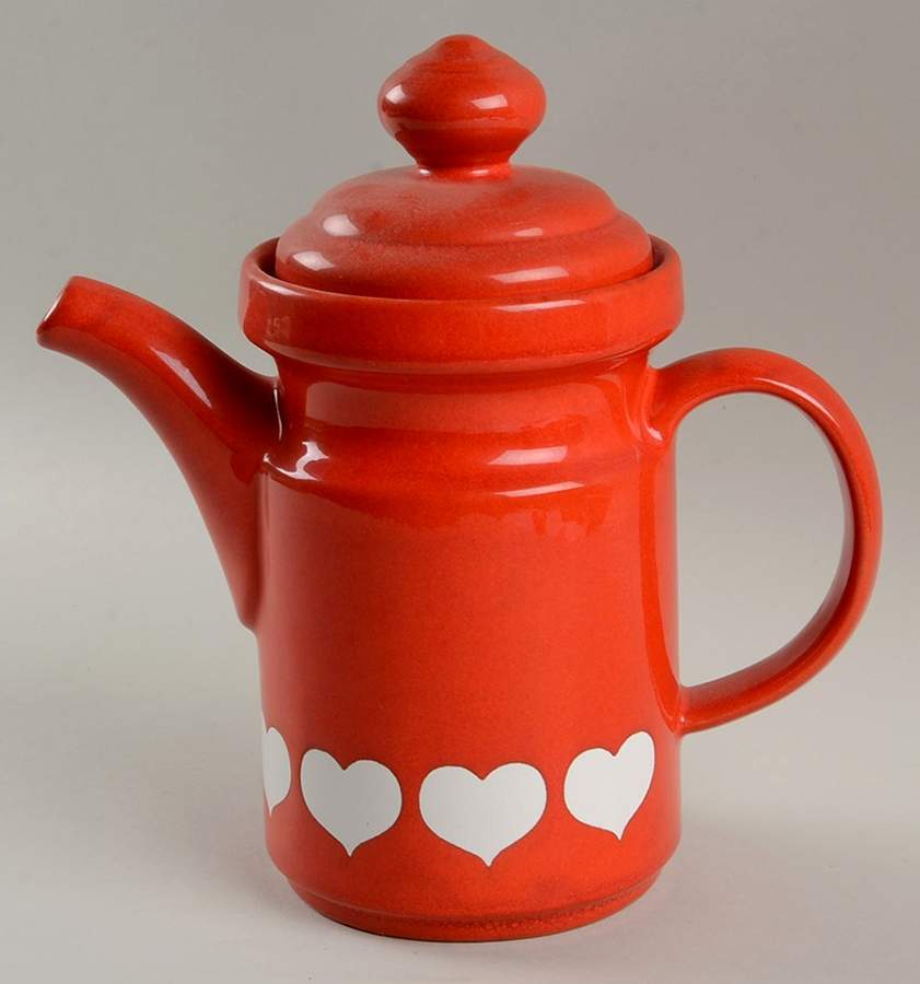 Heart Coffee Pot & Lid by Waechtersbach-1