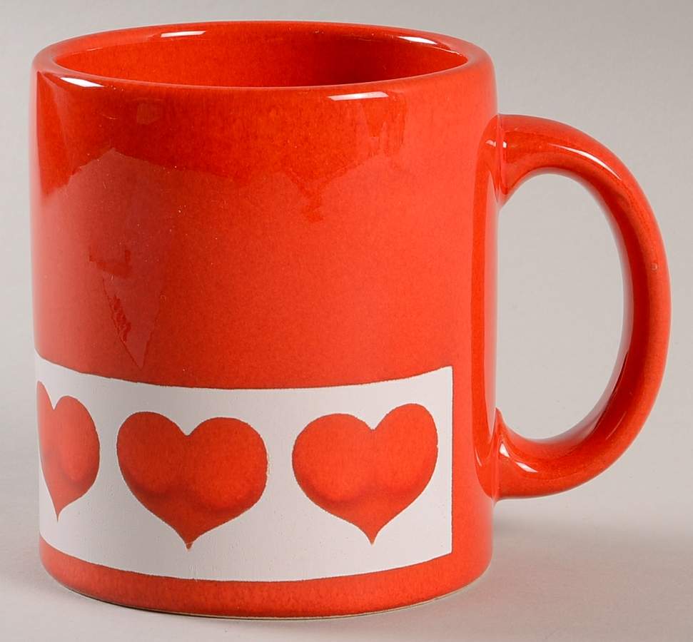 Heart Red Mug by Waechtersbach-1