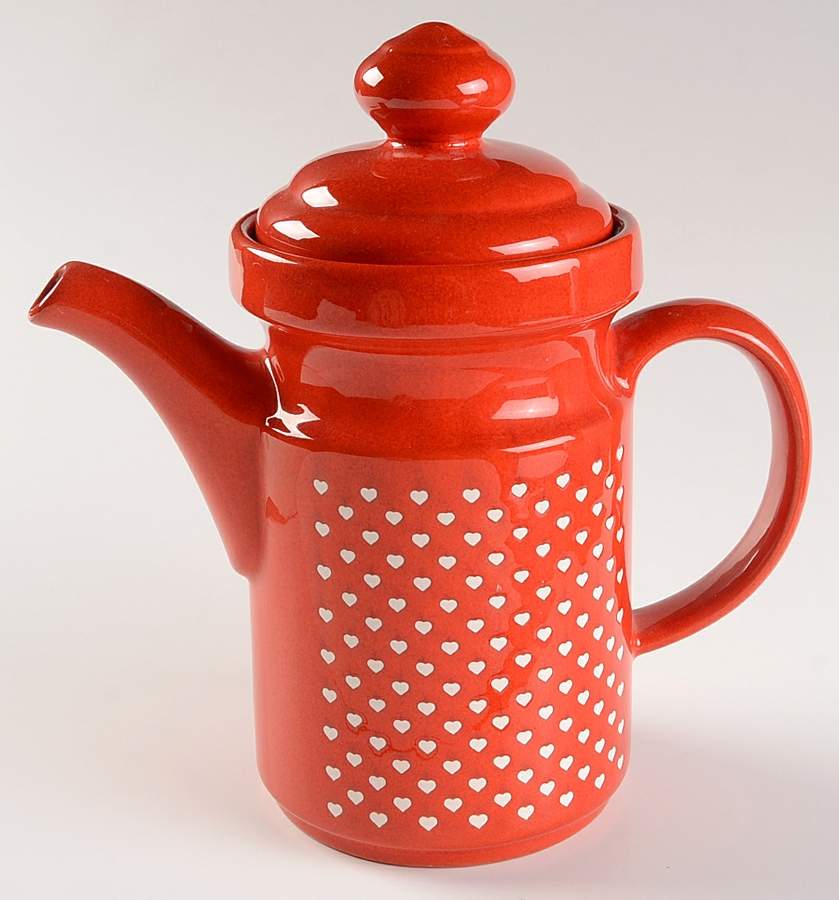 Heart Coffee Pot & Lid by Waechtersbach-1