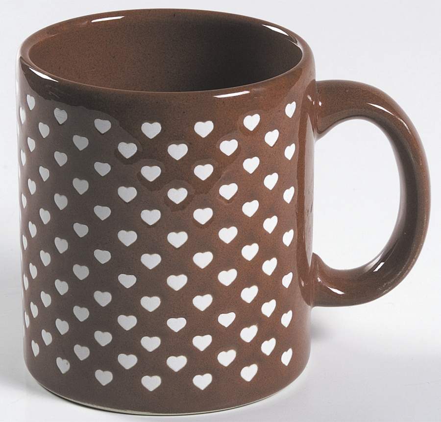 Heart Burgundy Mug by Waechtersbach-1