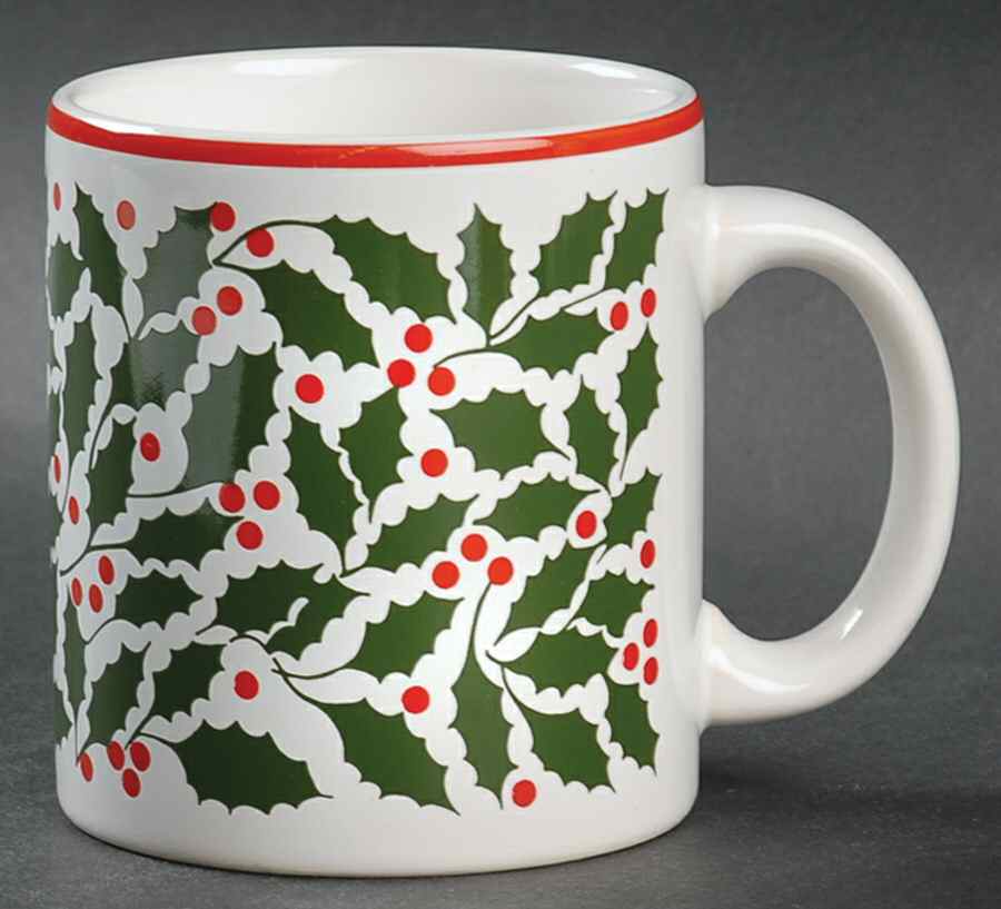 Holly on White Mug by Waechtersbach-1