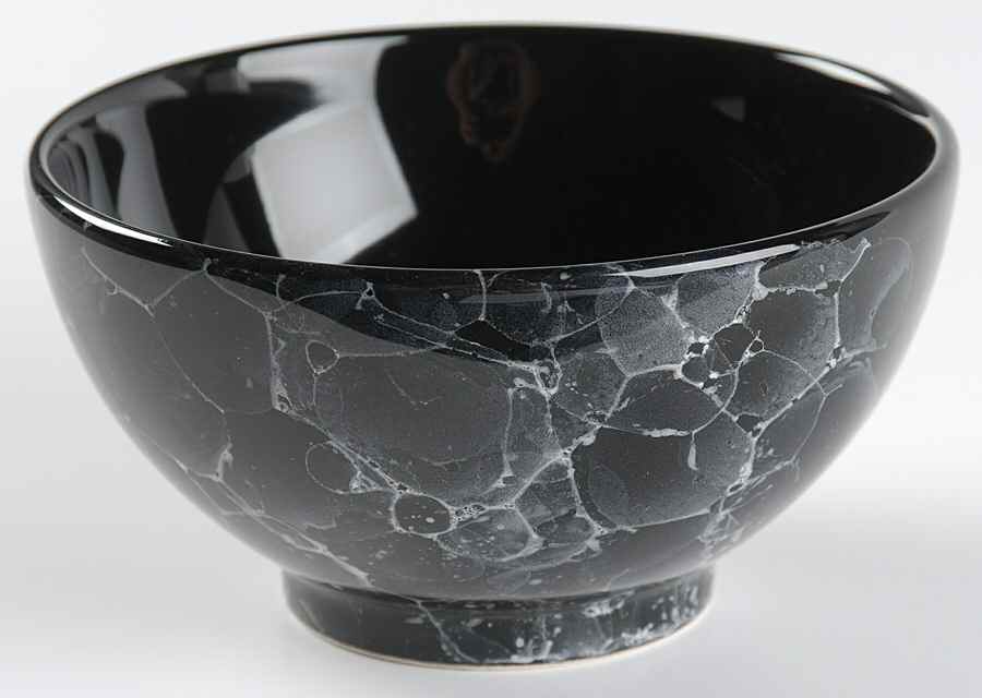 Marble Black Soup/Cereal Bowl by Waechtersbach-1