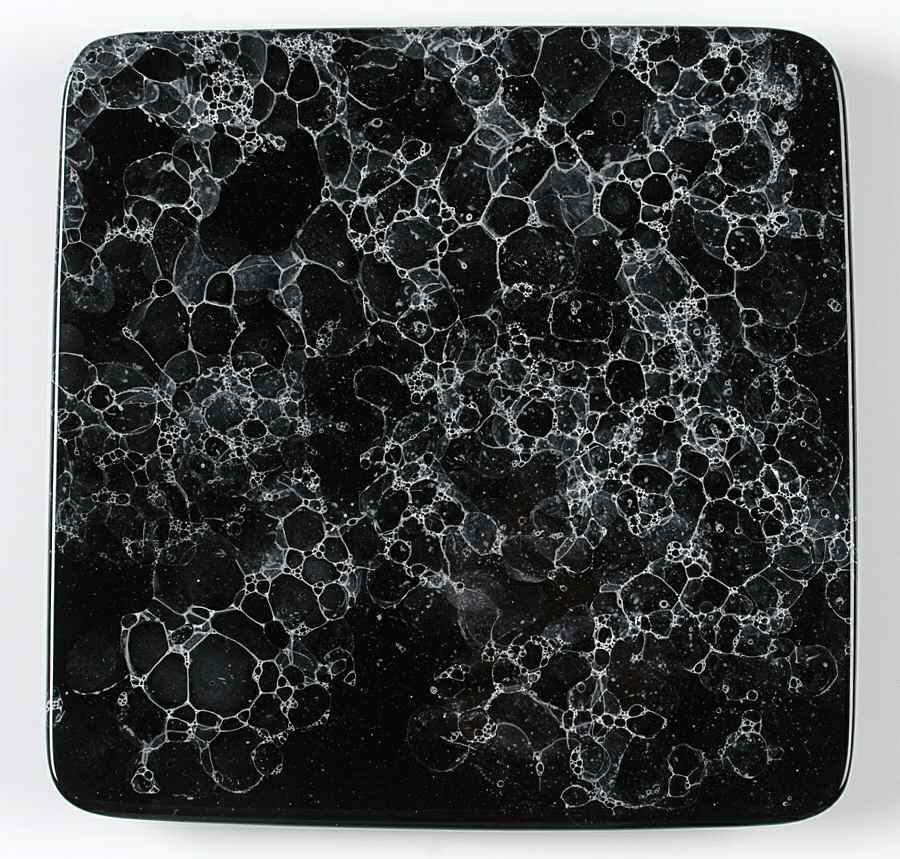 Marble Black Square Dinner Plate by Waechtersbach-1