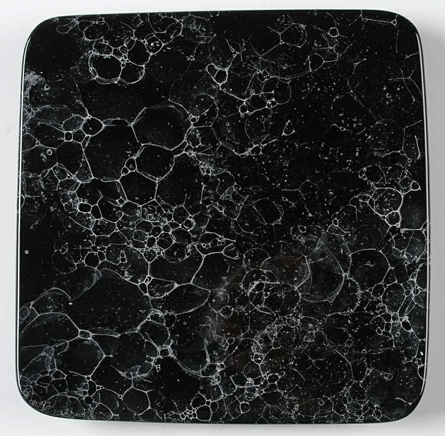 Marble Black Square Salad Plate by Waechtersbach-1