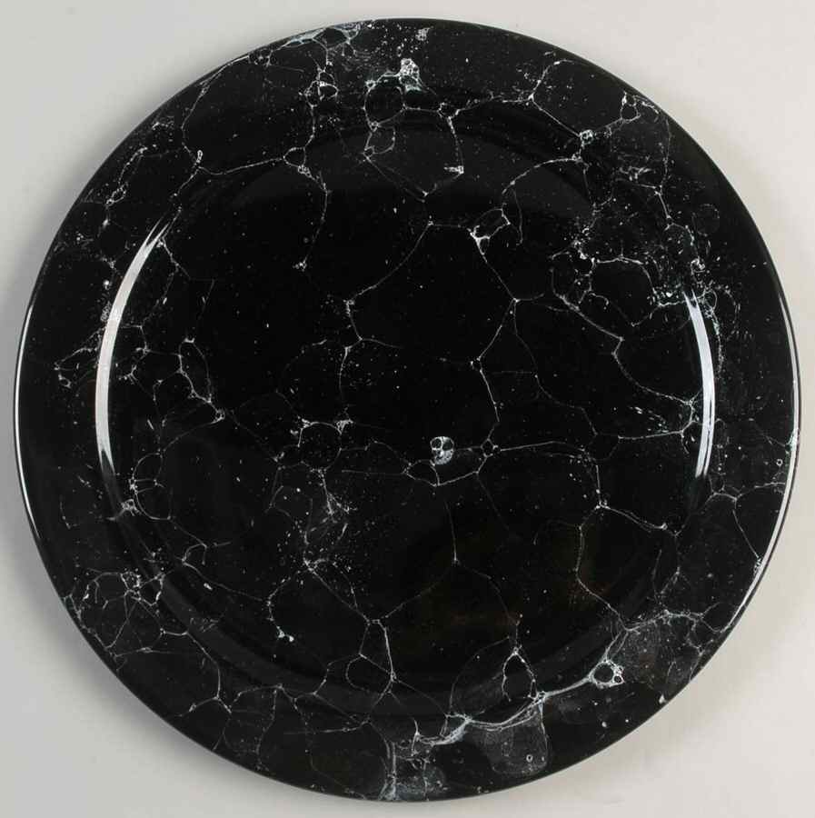 Marble Black Service Plate (Charger) by Waechtersbach-1