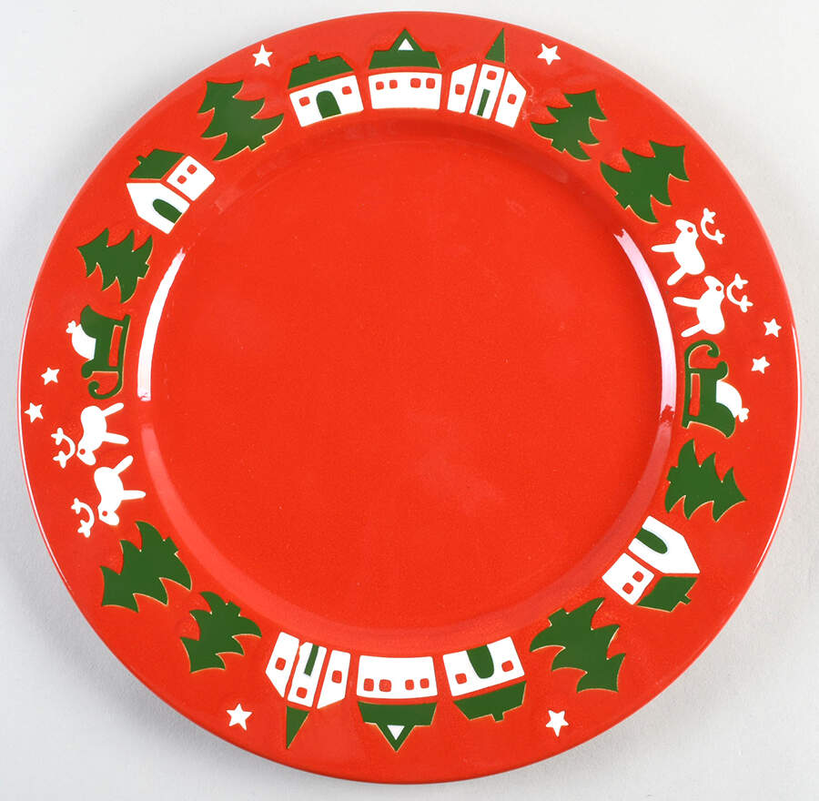 Reindeer Village Service Plate (Charger) by Waechtersbach-1