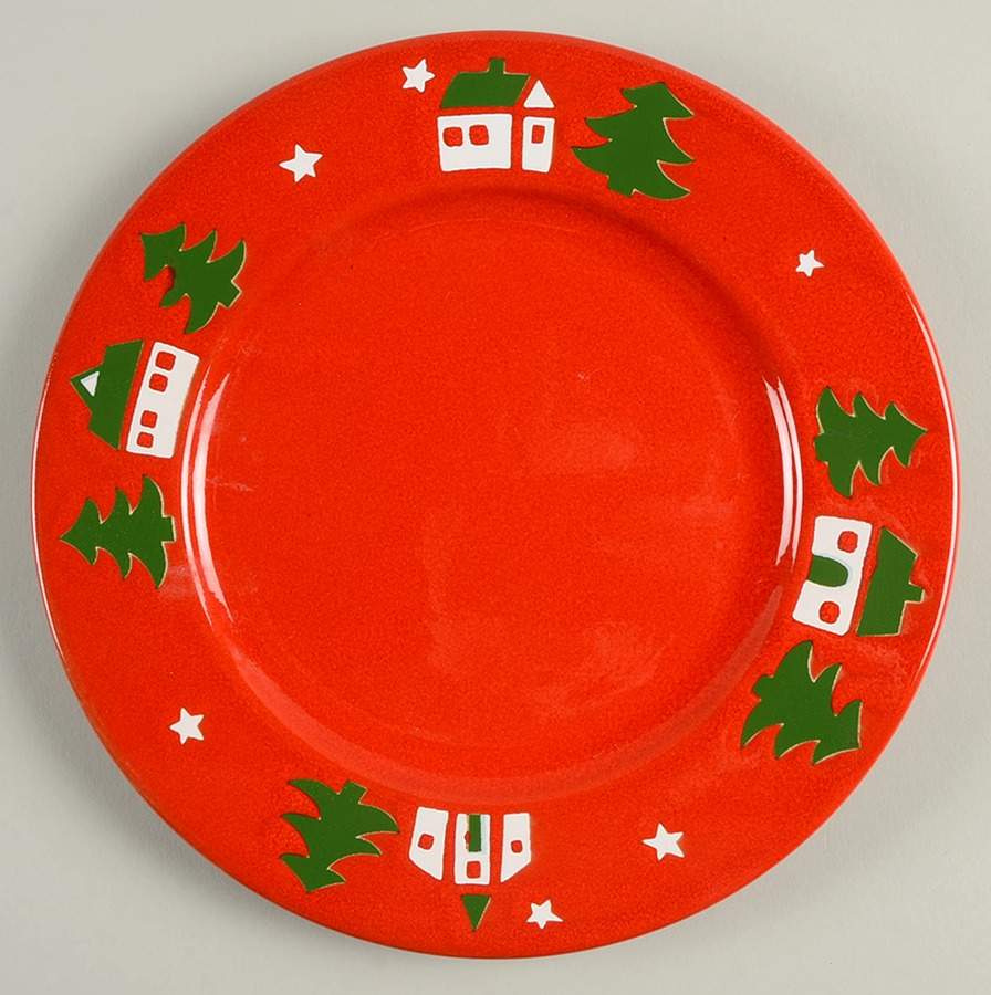 Reindeer Village Salad Plate by Waechtersbach-1