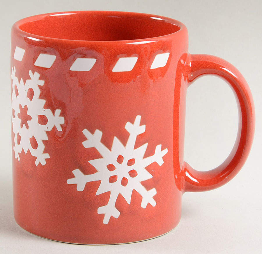 Snowflake Red Mug by Waechtersbach-1