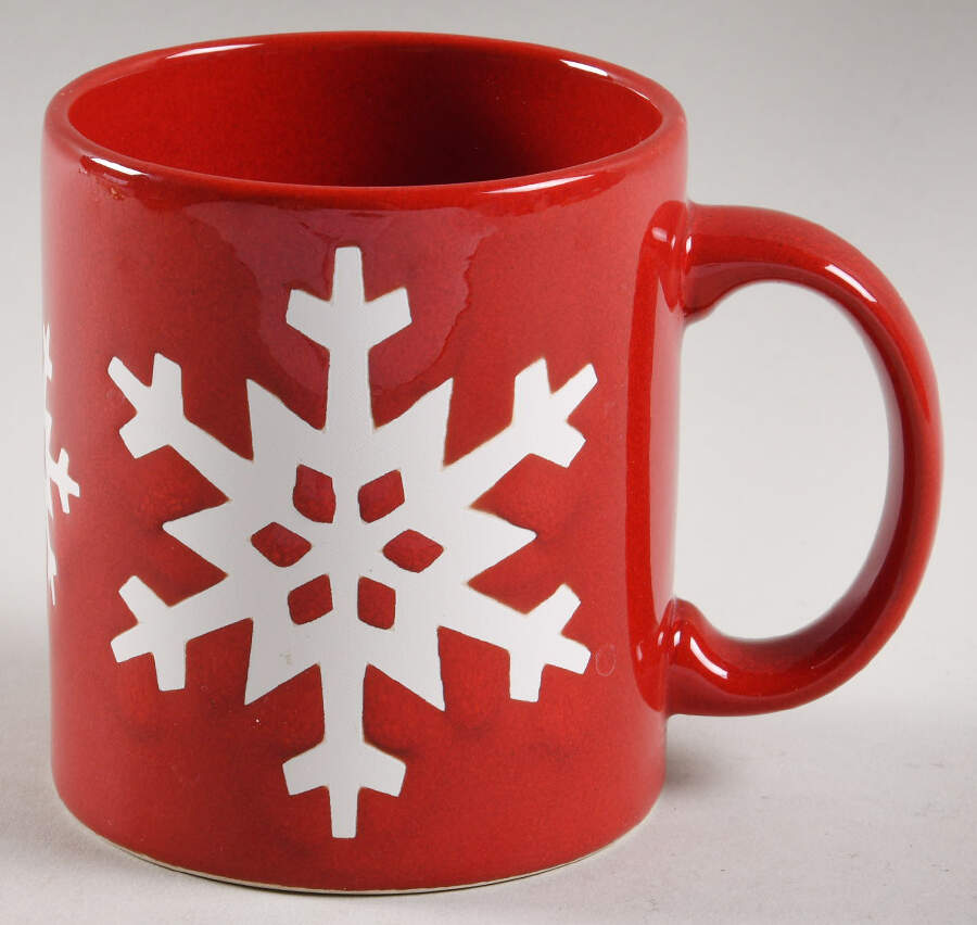 Snowflake Red Mug by Waechtersbach-1