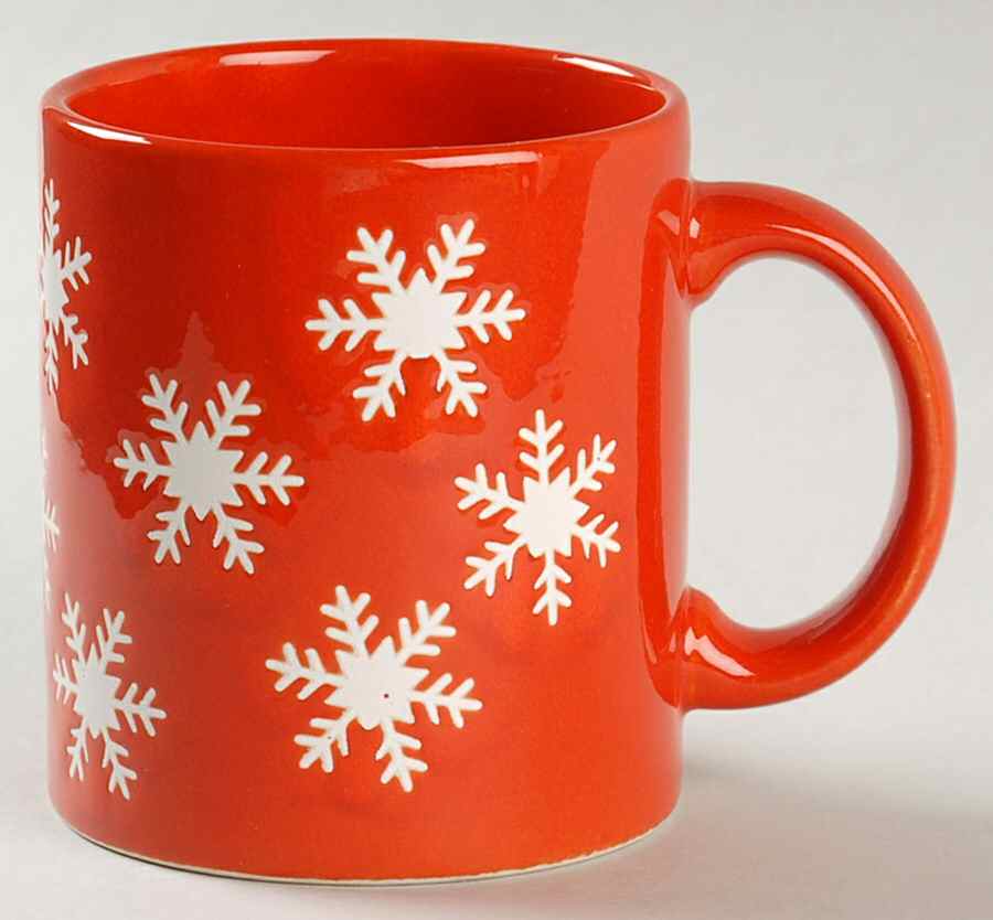 Snowflake Red Mug by Waechtersbach-1