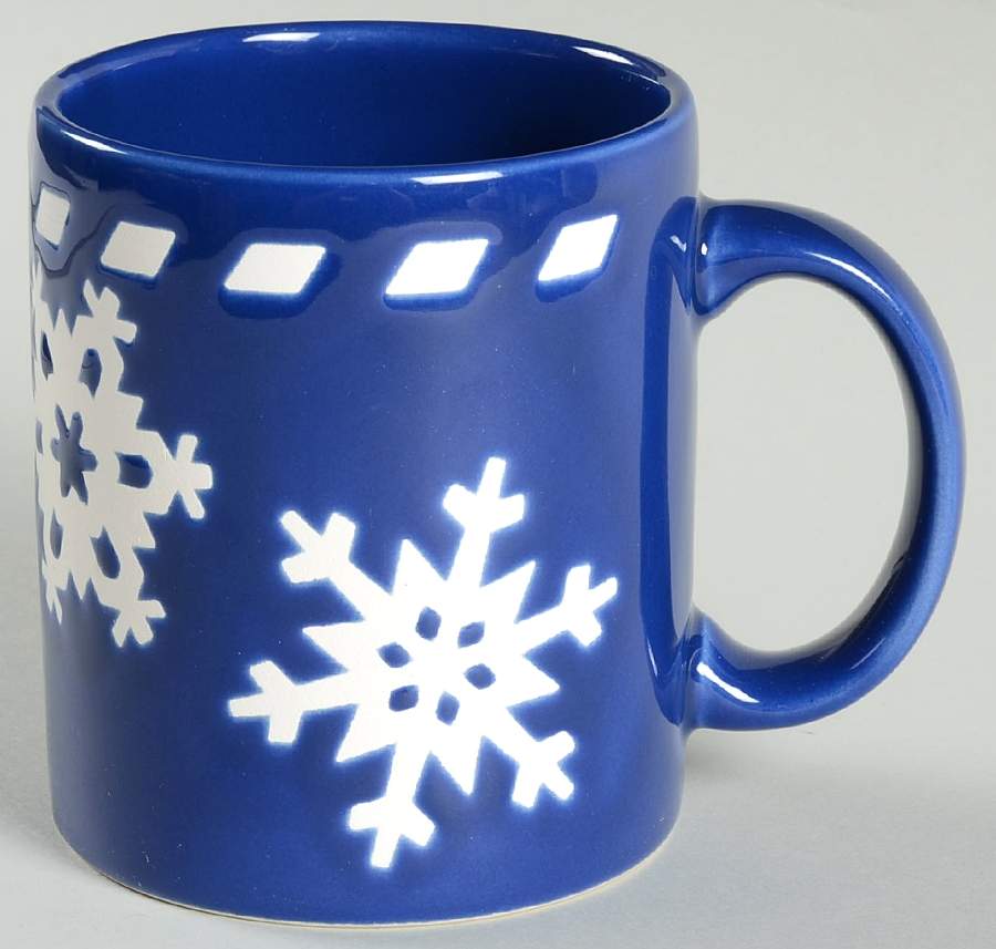 Snowflake Royal Blue Mug by Waechtersbach-1