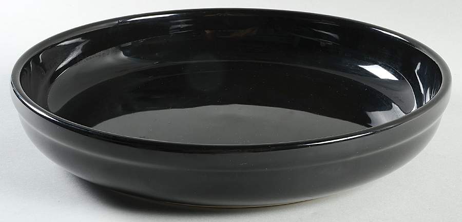 Solid Colours Black 12" Pasta Serving Bowl by Waechtersbach-1