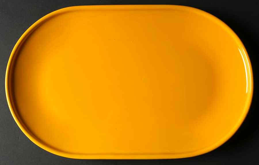 Solid Colours Buttercup 16" Oval Serving Platter by Waechtersbach-1