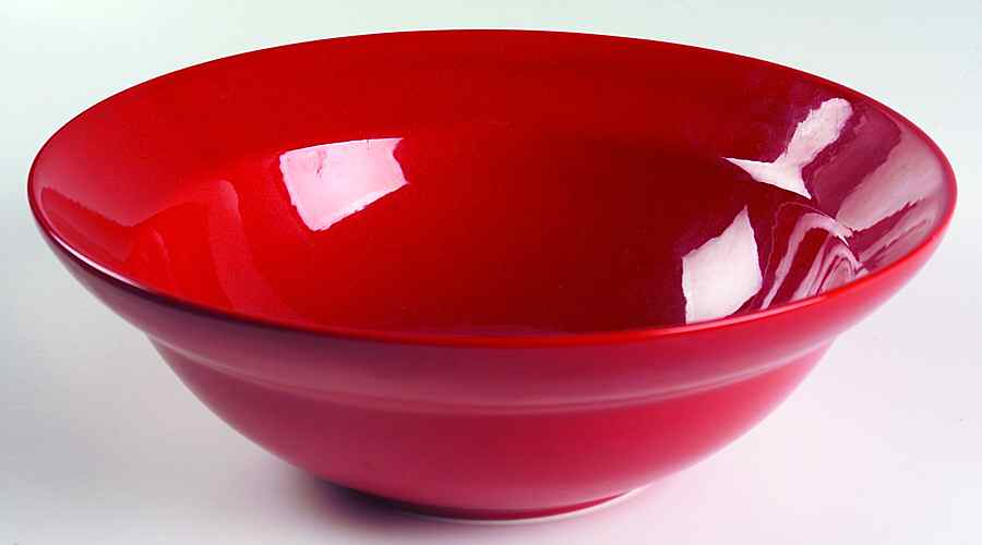 Solid Colours Red 10" Round Vegetable Bowl by Waechtersbach-1