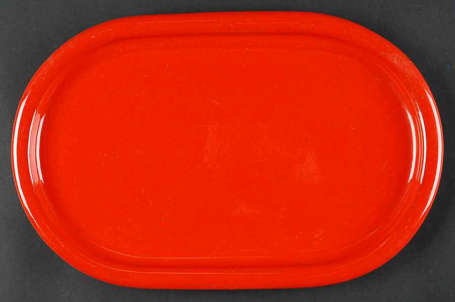 Solid Colours Red 13" Oval Serving Platter by Waechtersbach-1